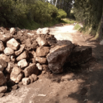 Emberracados en Zipaquirá porque contratista bloqueó la vía hacia Tocancipá