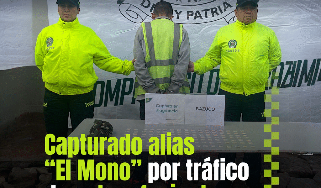 Capturado presunto expendedor de drogas en Chía con más de 100 dosis listas para la venta