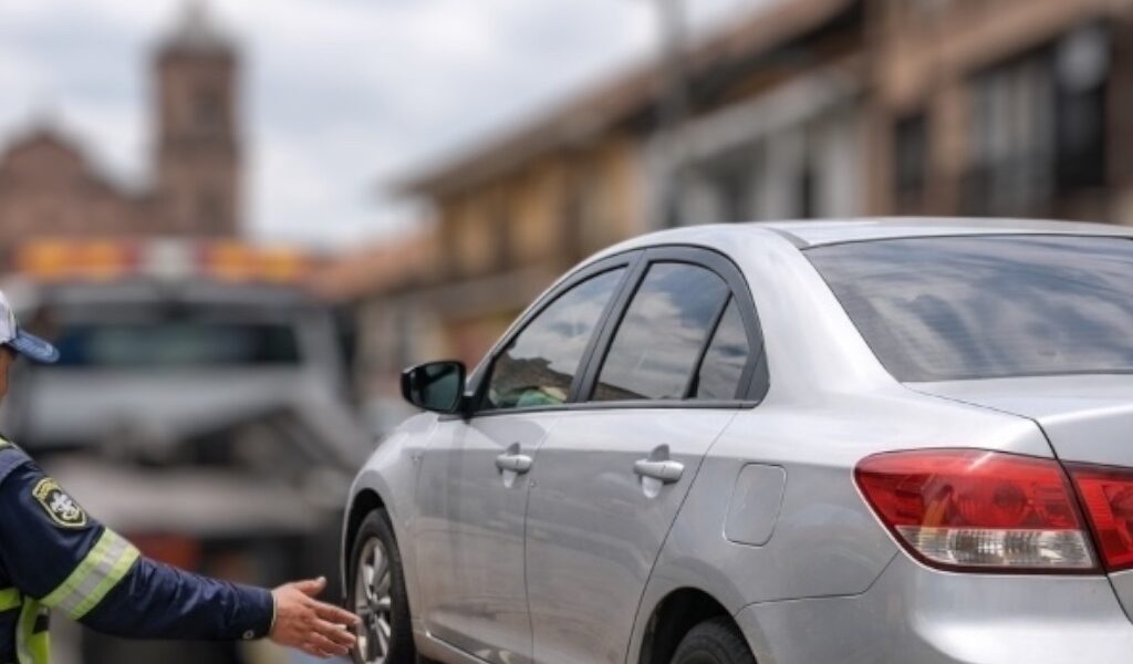 Operativos de gases a vehículos en medio de reclamos por estado de las vías en Zipaquirá