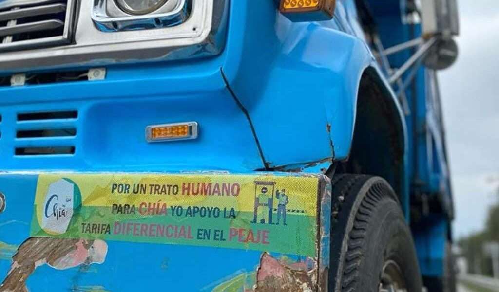 Comunidad de Chía se manifestó para exigir tarifa diferencial en peaje Los Andes