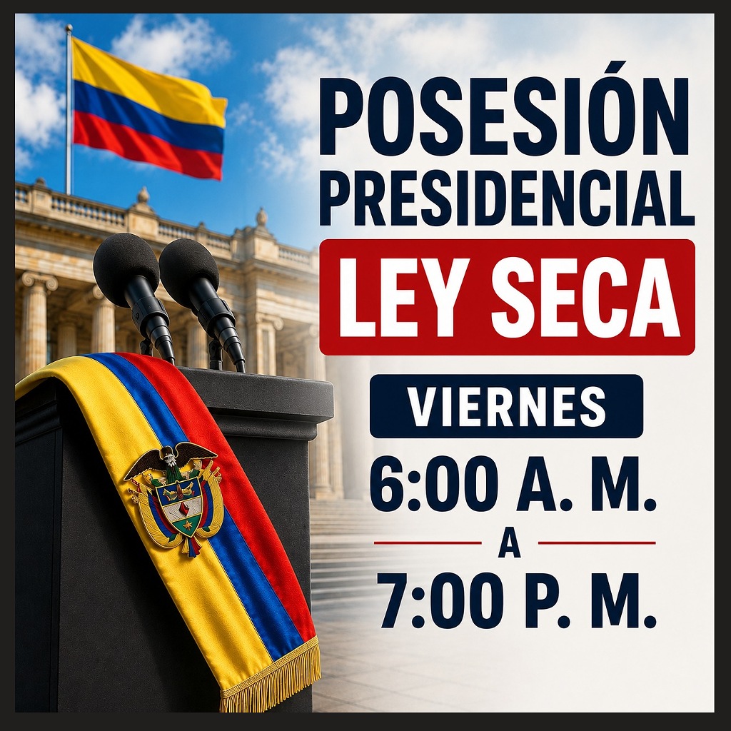 Ley seca y restricciones en Cajicá por la posesión presidencial
